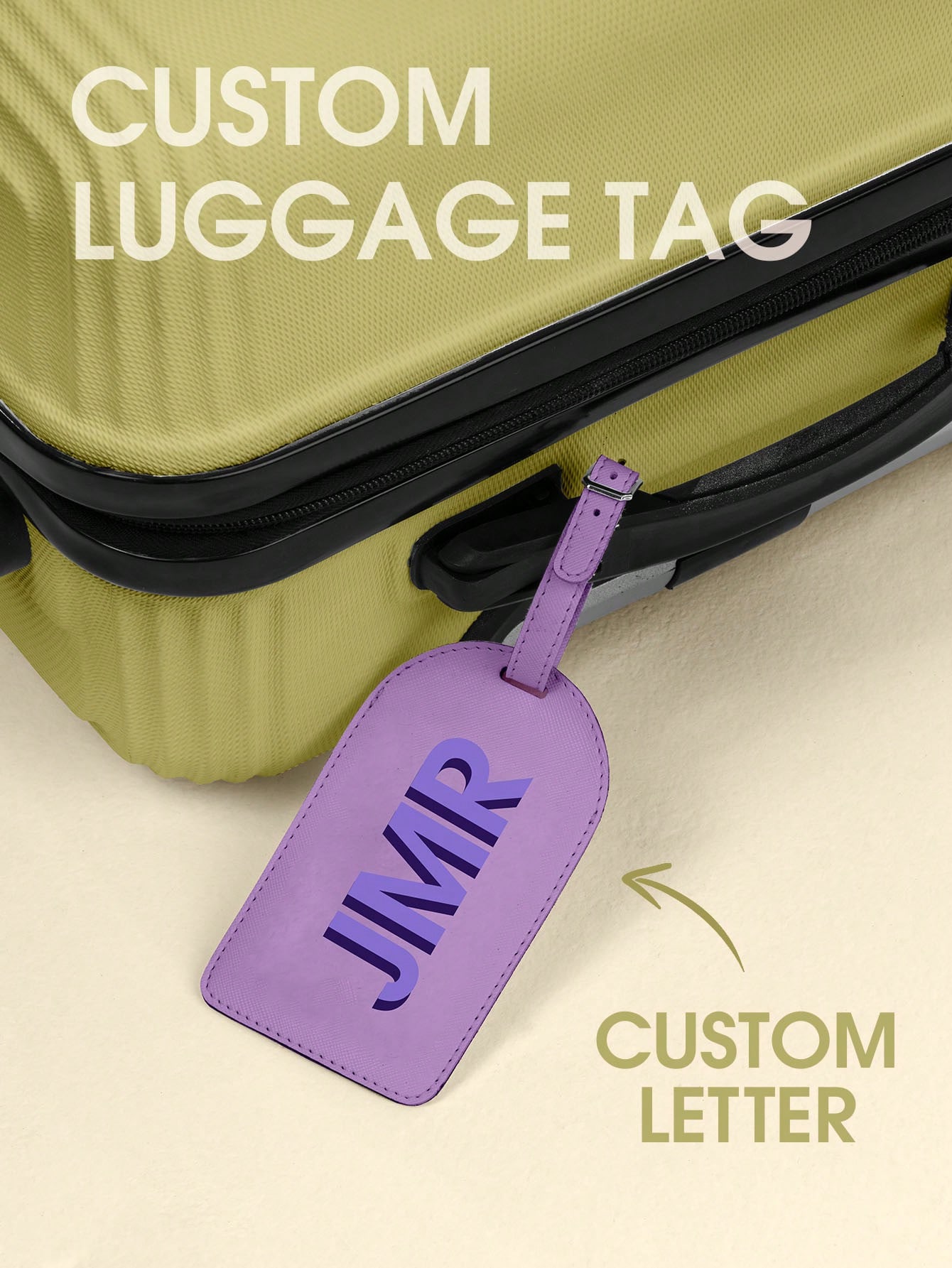 Label Maker - Personalizowana zawieszka do bagażu z inicjałem,