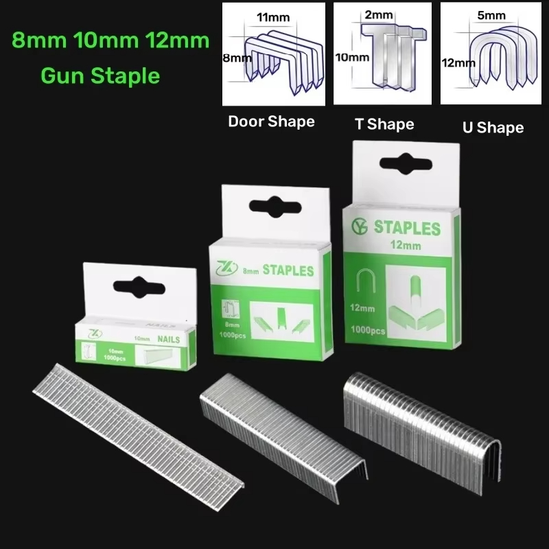 Stapler Heavy Duty - 1000PC zszywki w kształcie U/T/drzwi Brad